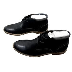 Hawker Rye Faux Leather Men's Oxford Ankle Boots in Black, Size 12​​​